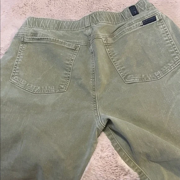 7 for all Mankind Light Olive Green Jogger Slim Fit Jeans Sz 29 - Picture 13 of 16